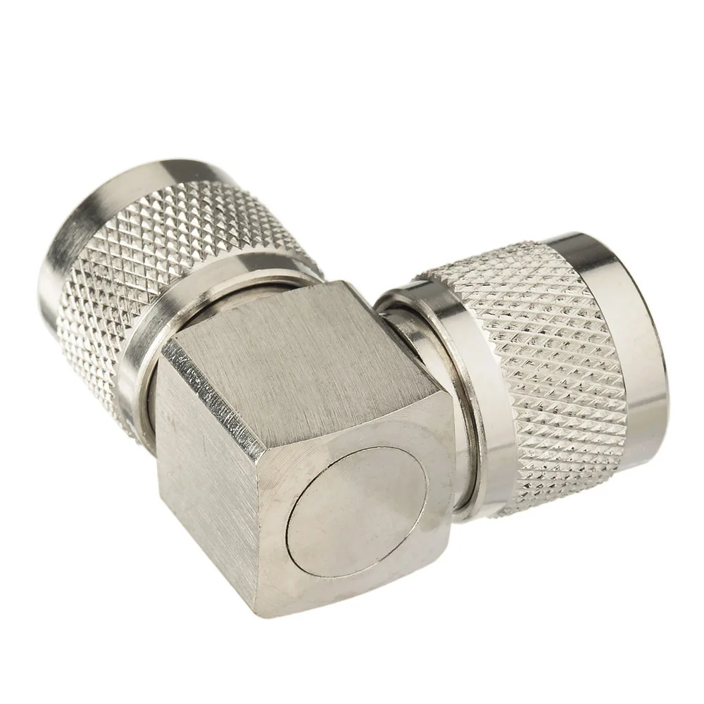 N Male to N Male Right Angle RF Coaxial Adapters 50 Ohm