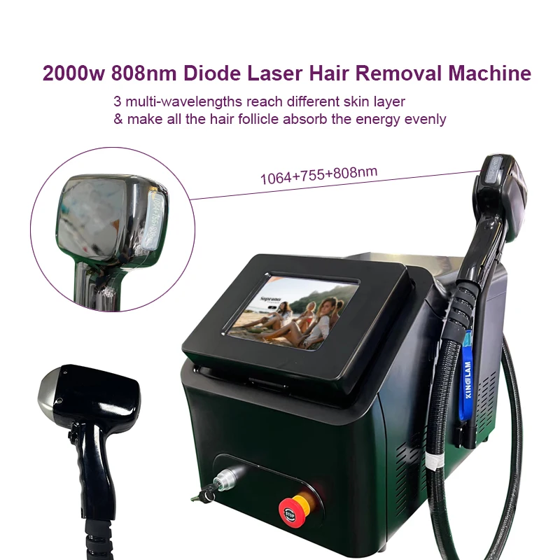 New Diode Laser 755nm 808nm 1064nm 3 Wavelength Diode Laser Hair