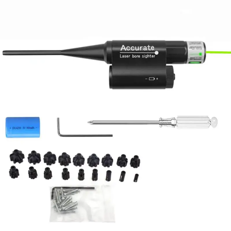 1Set Tactical Red Laser Bore Sight For .177 To 12GA Caliber For Pistols/Rifle/Shotgun Laser Boresighter Collimator Zeroing Scope