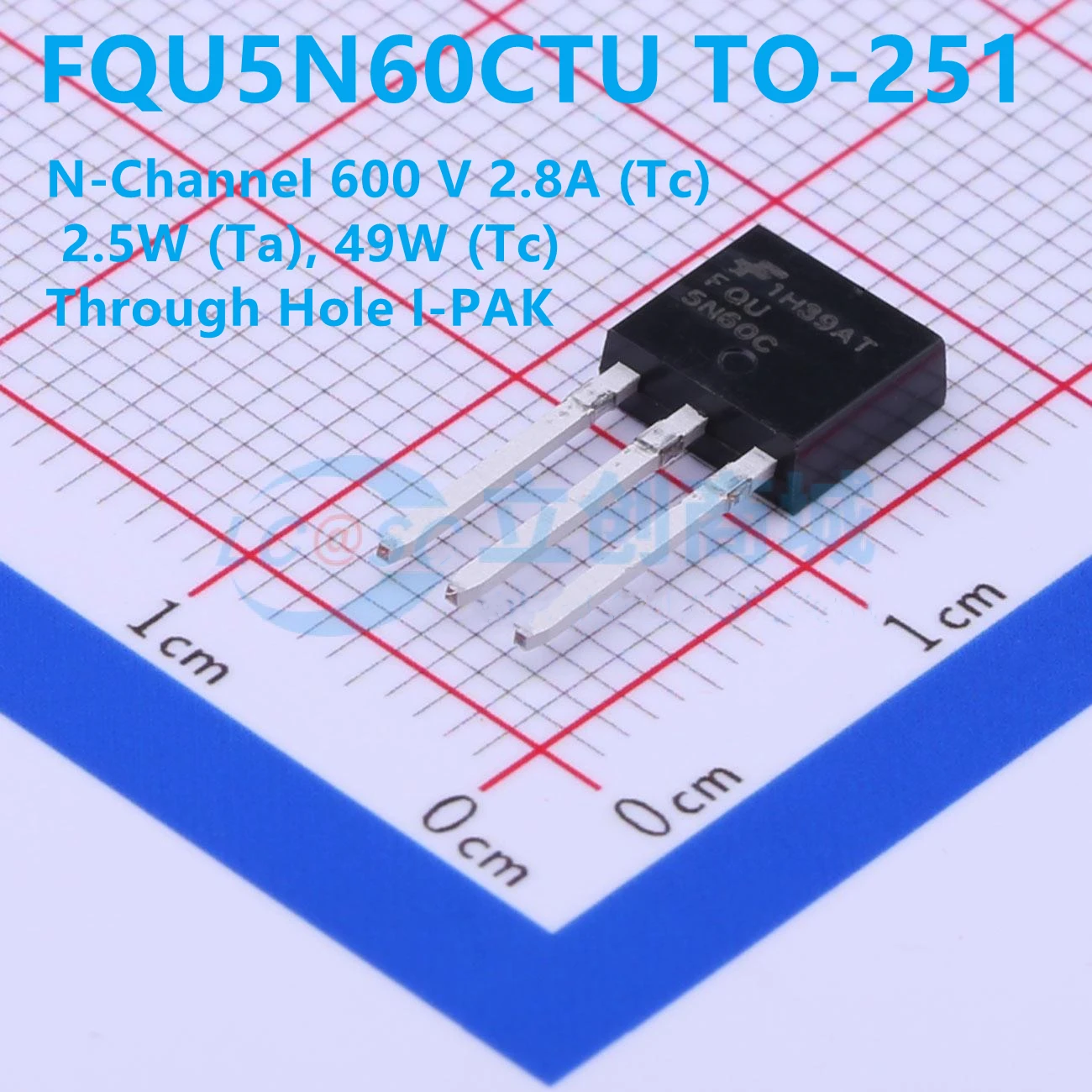 

10PCS/LOT New And Original FQU5N60CTU FQU5N60 TO-251 N-Channel 600 V 2.8A (Tc) 2.5W (Ta), 49W (Tc) Through Hole I-PAK