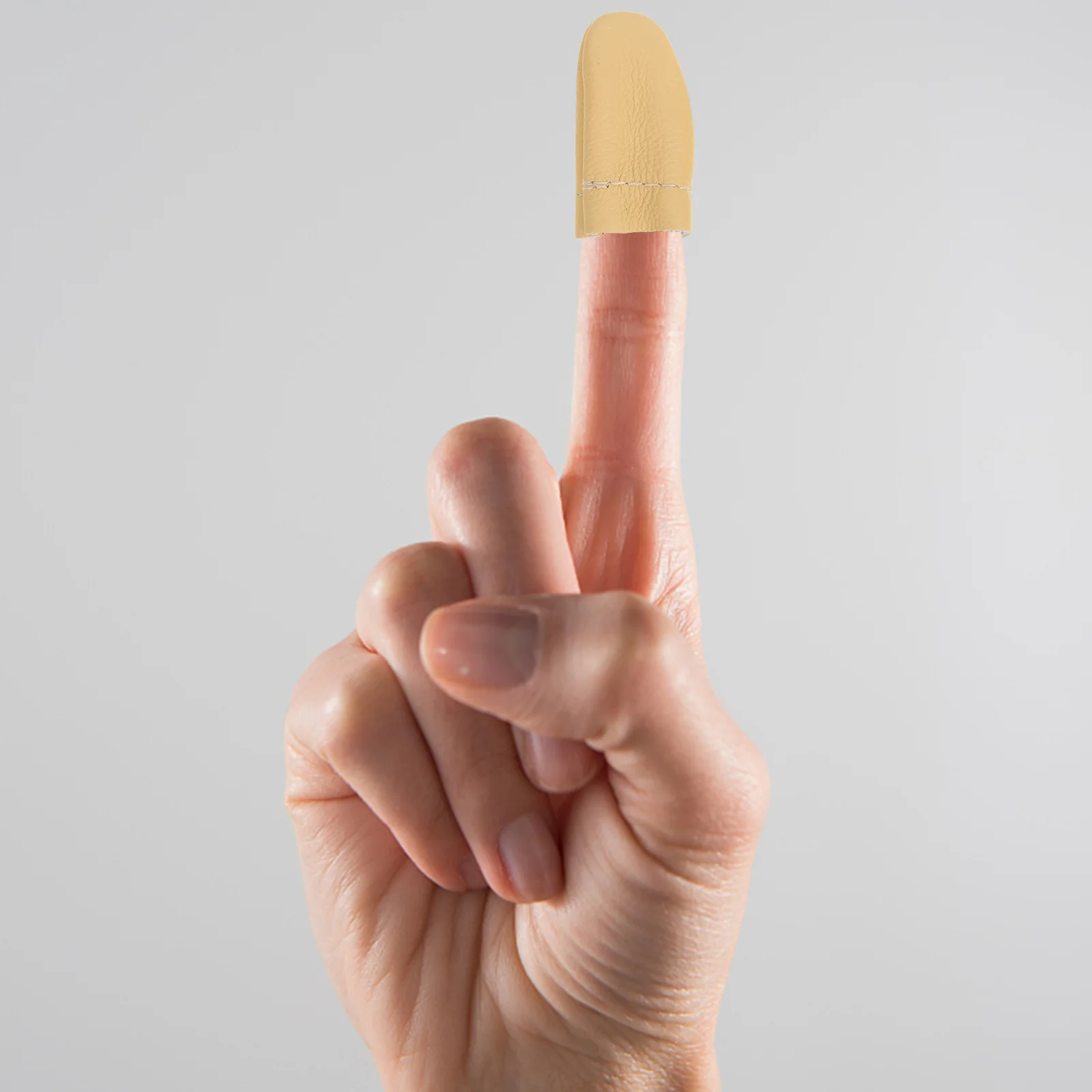 

Thumb Protector Finger Cots: 20Pcs Leather Covers for Cut Resistant Protection, Anti-Slip, Reusable (Random Color)