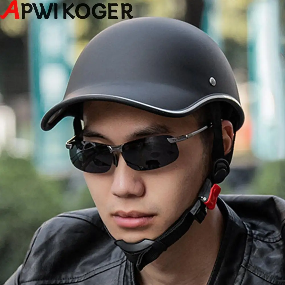 Baseball Hat Style Adult Electric Bicycle Helmets Extended Brim Riding Safe Helmet Impact Resistance Sunscreen Protective Gear