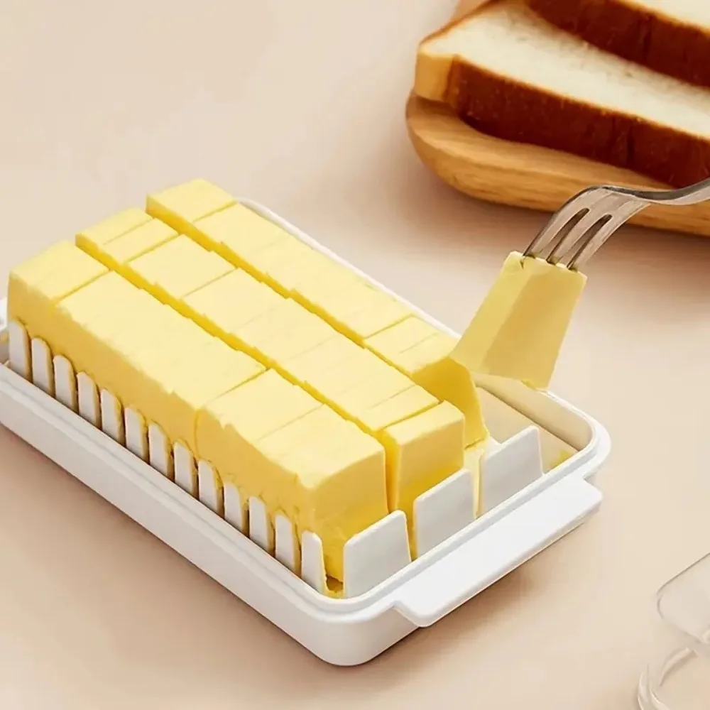 Butter Cutting Box Butter Cutter Refrigerator Crisper Container Storage  Seal With Lid Butter Splitting Box Kitchen Baking Tools - AliExpress