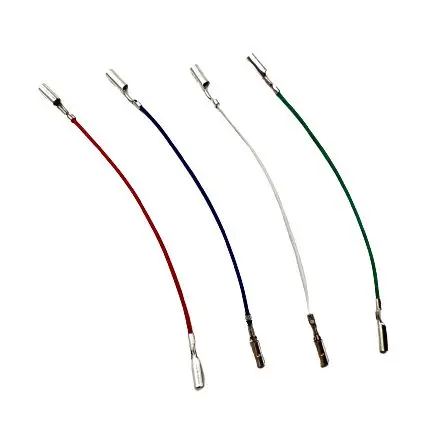 Universal Cartridge Stylus Cable Leads Header Wires LP Vinyl Phonograph Turntable Phono Headshell Holder Accessories 4Pcs phono stylus,moving magnetic cartridge stylus,phonograph stylus,audio accessories