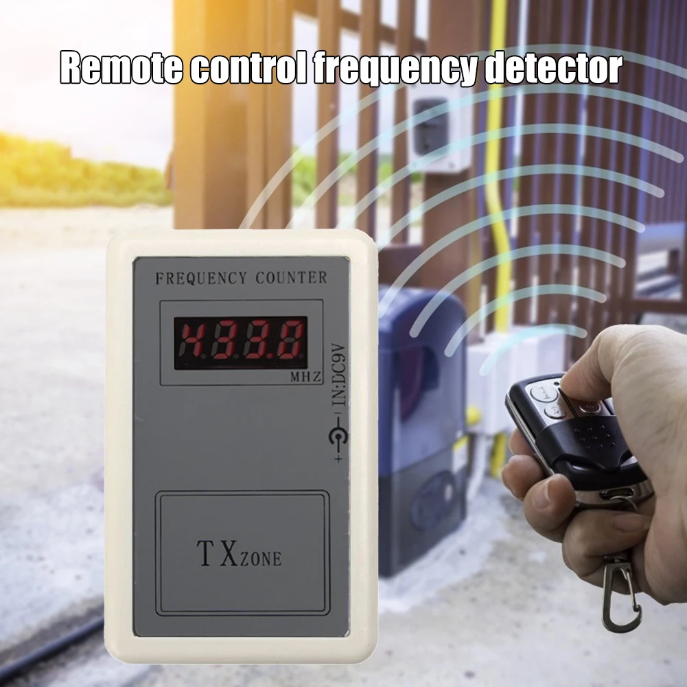 Handheld Remote Control Wireless Frequency Meter 250-450MHZ Car Key Frequency Counter Tester Indicator Detector Auto Accessories