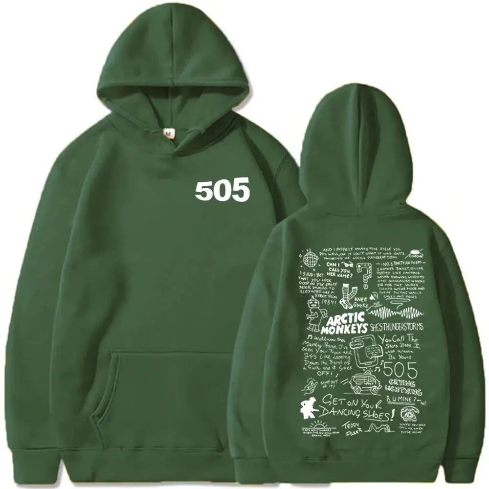 thumbnail image 1 of Sudadera con capucha 505 Arctic Monkeys Music Merch Regalo para fanáticos Suéteres Tops Ropa de calle Unisex, 1 of 4