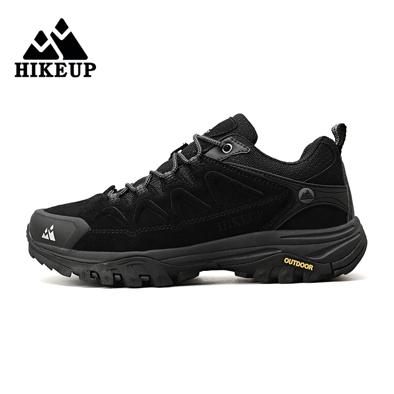 HIKEUP Men's Leather Outdoor Hiking and Trekking Shoes - Durable Trail and Climbing Sneakers