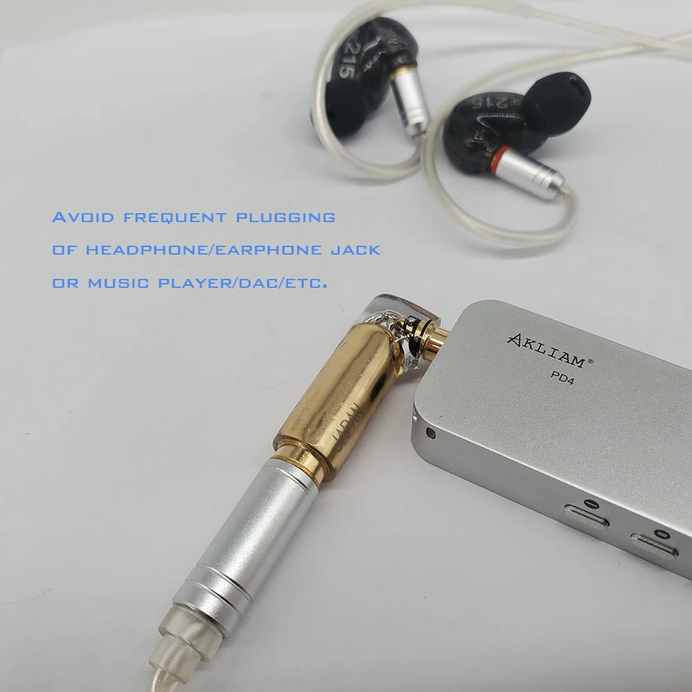 AkLIAM C2 2.5mm 4.4mm Balance 3.5mm Stereo Female to Male Adapter Music Player Audio Cable Headphone Earphone Jack Protection