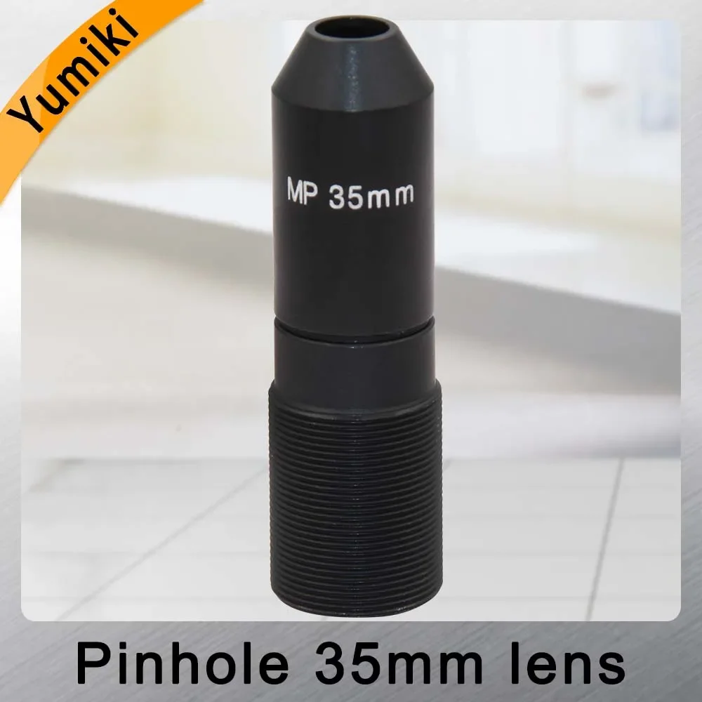 Yumiki HD 2.0Megapixel 35mm pinhole Lens, CCTV Camera Lens,M12 mount,Image Format 1/2.7",F1.6, Fixed Iris