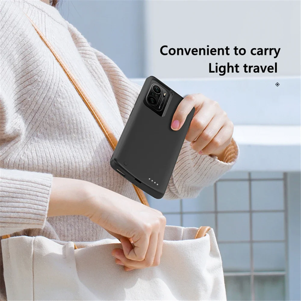 10000mAh Powerbank Charging Cover For Xiaomi Mi Poco F3 External Battery Cases Portable Charger Power Bank Case Coque Funda