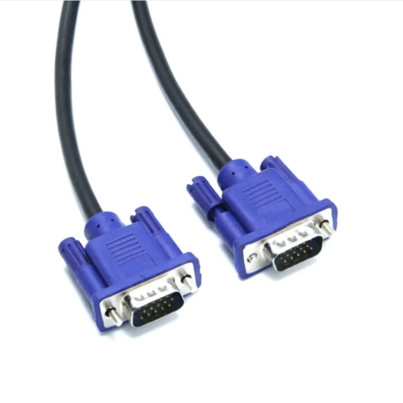 VGA To VGA Cable 15 Pin Male To Male Video Extension Converter Connector vga cable adapter,vga cable for Computer Monitor Screen Projector PC TV Adapter