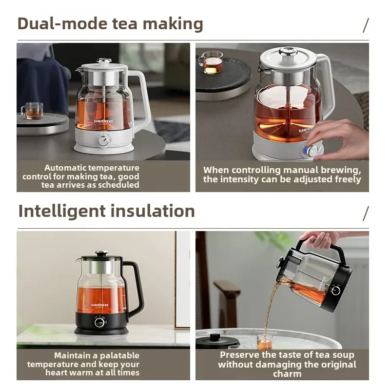 Jinshu A- 57 Steam Spray Type Tea Cooker Electric Tea Pot Healthy Mini Cooker Automatic Small Pot Chinese Landscape