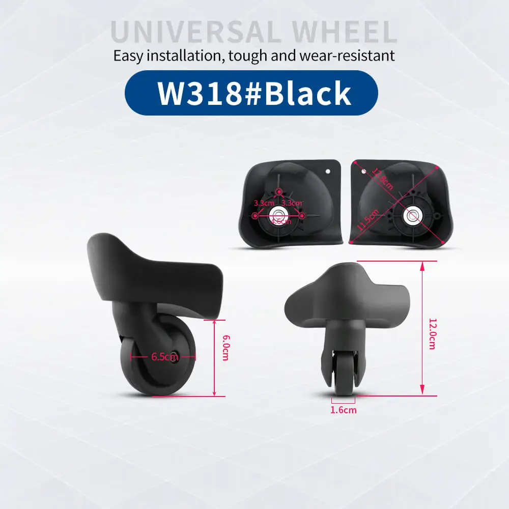 Hongsheng Suitcase Universal Wheel Trolley Case Wheel Accessories Password Travel Mute Universal Wheel Repair and Replacement