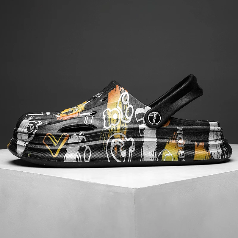 صنادل شاطئ مريحة مانعة للإنزلاق للرجال ، أحذية حدائق ، أحذية طاه ، ممرضة ، طبيب ، شبشب كاجوال ، موضة صيفية