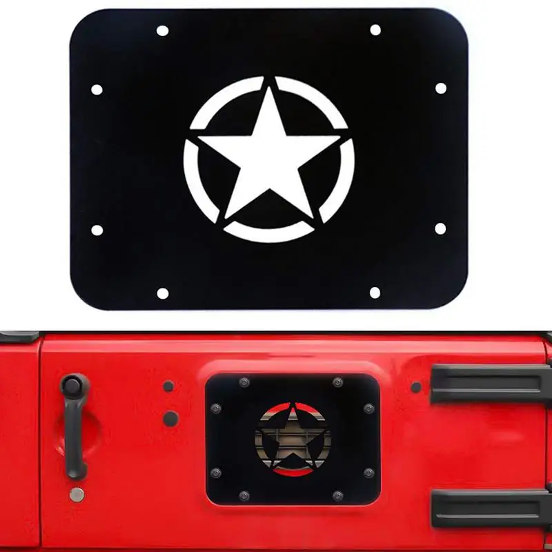 For Baffle Car Exhaust Port Cover Tailgate Protective Cover Automotive Vent Plate Protector Replacement Accessories