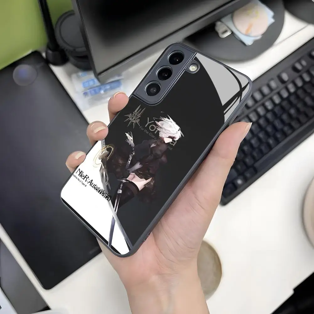 NieR Automata 2B Magnetic Glass Phone Case