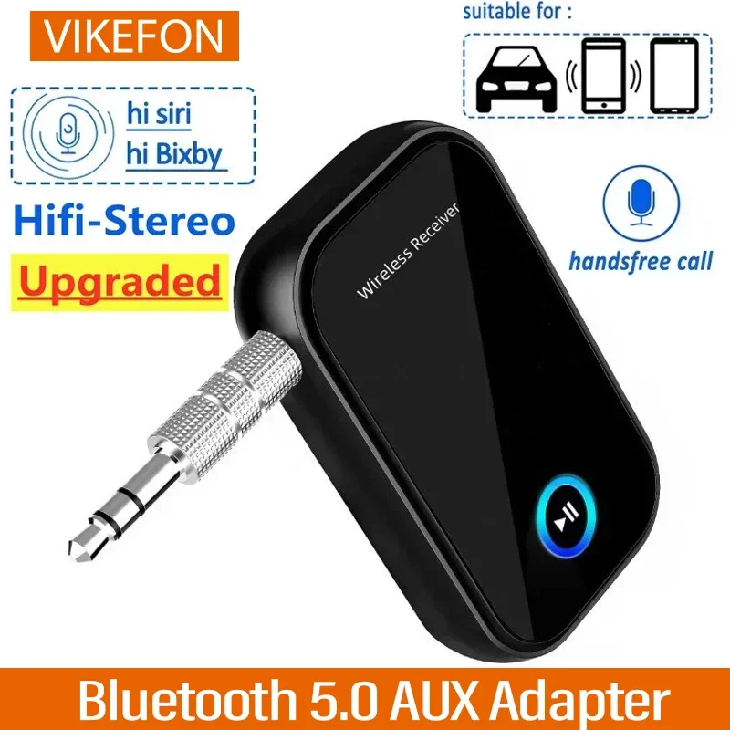 Car Bluetooth 5.0 AUX Adapter Noise Reduction 3.5mm Jack RCA Stereo Wireless Car Audio Receiver with Mic for Amplifier Speaker bluetooth adapter bluetooth audio receiver bluetooth transceiver adapter audio adapter bluetooth aux adaptor