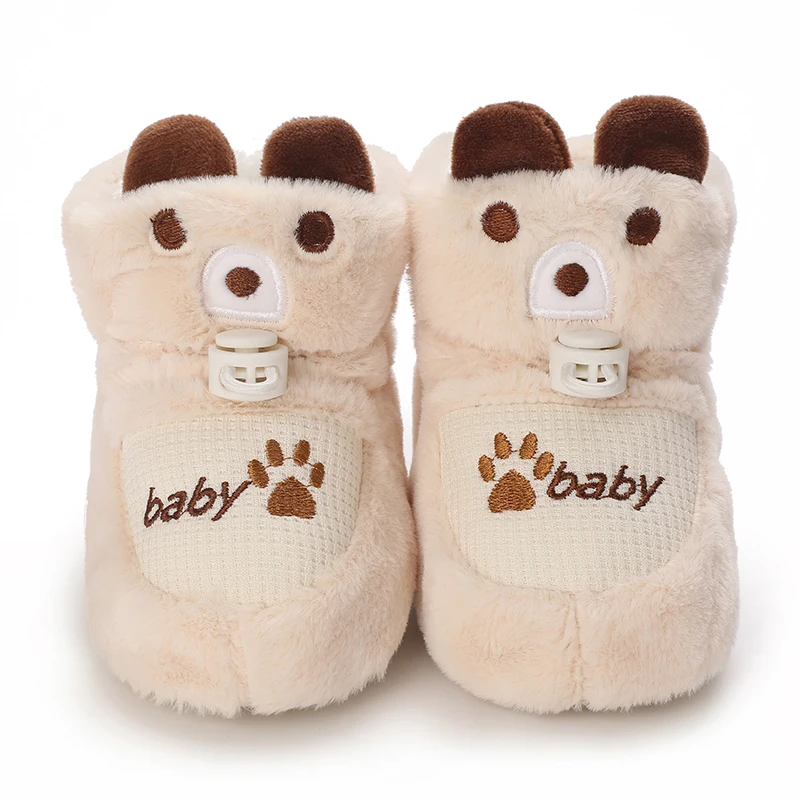 Cartoon Cute 0-1 Year Old Baby Winter Warm Baby Boots All Cotton Soft Walking Shoes