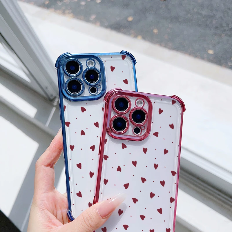 Romantic Couple Heart Shockproof Phone Case