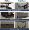 Coffee Table, Lift Top Coffee Table with Hidden Compartment and Open Storage Shelf, Central Table for Living Room 4