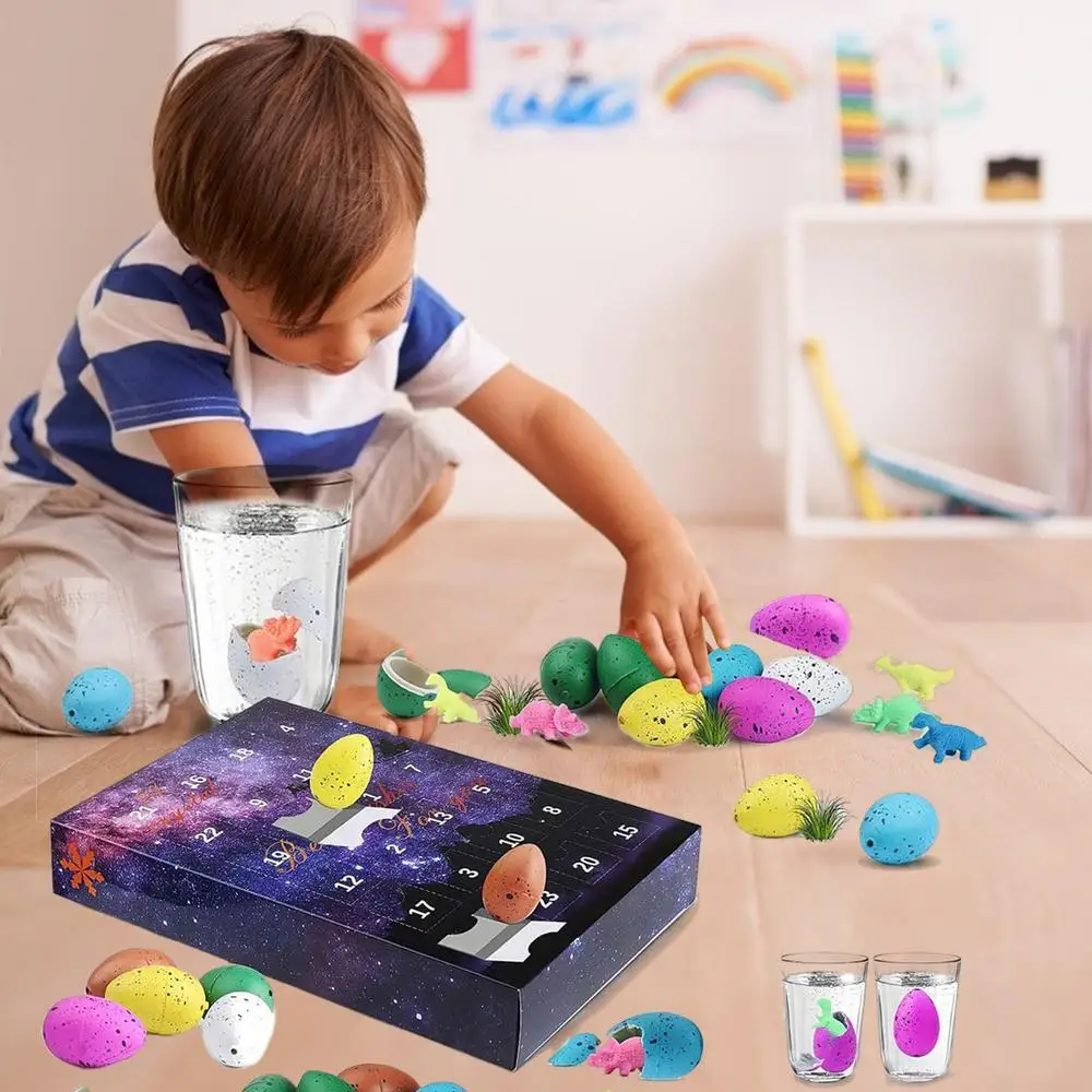 Halloween Advent Calendar | Toy Dinosaur Eggs Advent Calendar | 24 Days Halloween Countdown Calendars for Halloween Christmas