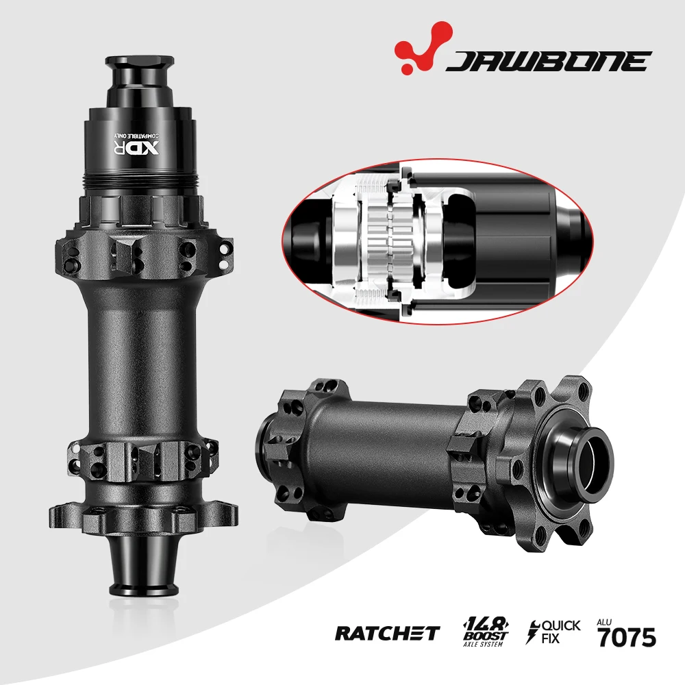 Mountain Bicycle Hubs Jawbone MTB Bike Hub Mountain Ratchet Hubset 6 Bolts Boost 12*148/15*110MM HG MS XD Freehub Cycling Parts