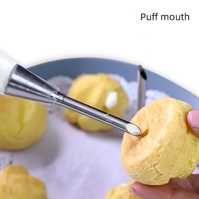 Set Di 4 Tubi Di Ripieno Per Pasticceria In Acciaio Inox – Utensili Per Eclair E Soffio, Siringhe Per Farcire Cupcake E Bignè, Per Cucina E Pasticceria