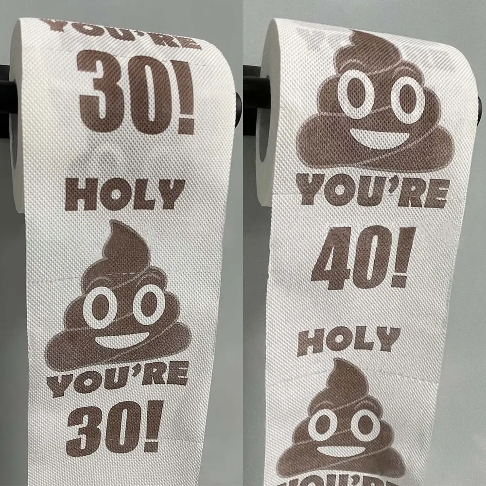 Toilet Paper 1 Roll Funny Printed For Birthday Party Decoration