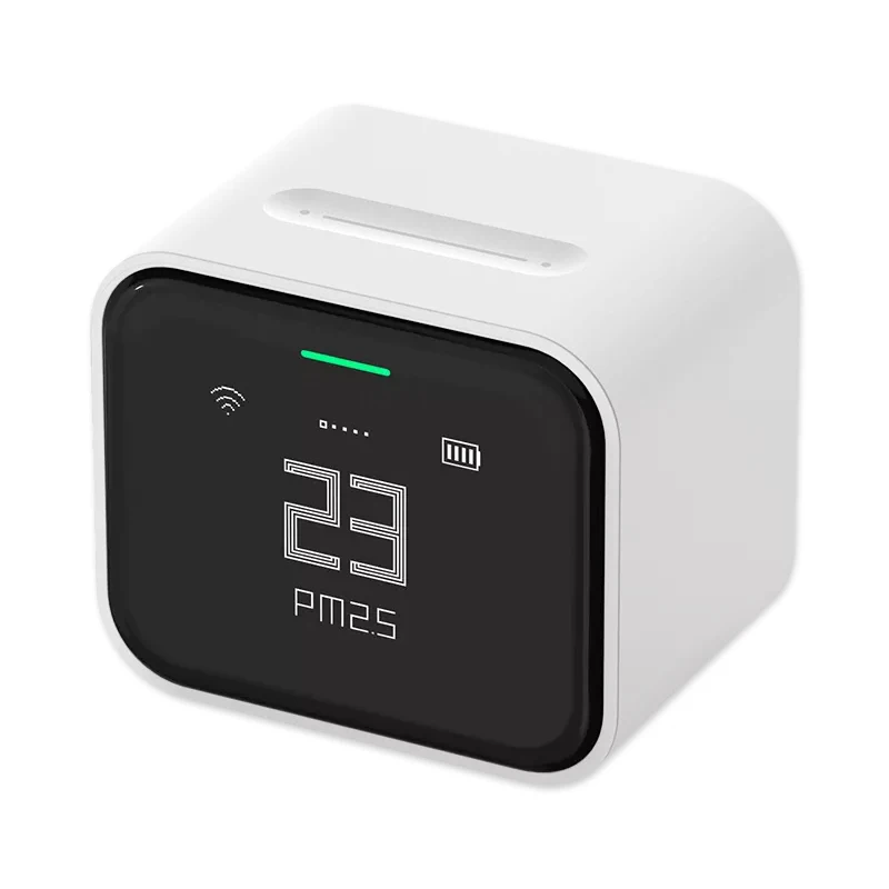 Xiaomi Qingping Air Detector Lite Retina Touch Screen CO2 PM2.5 PM10 Temperature Humidity Monitor Work Mihome App Apple Homekit 