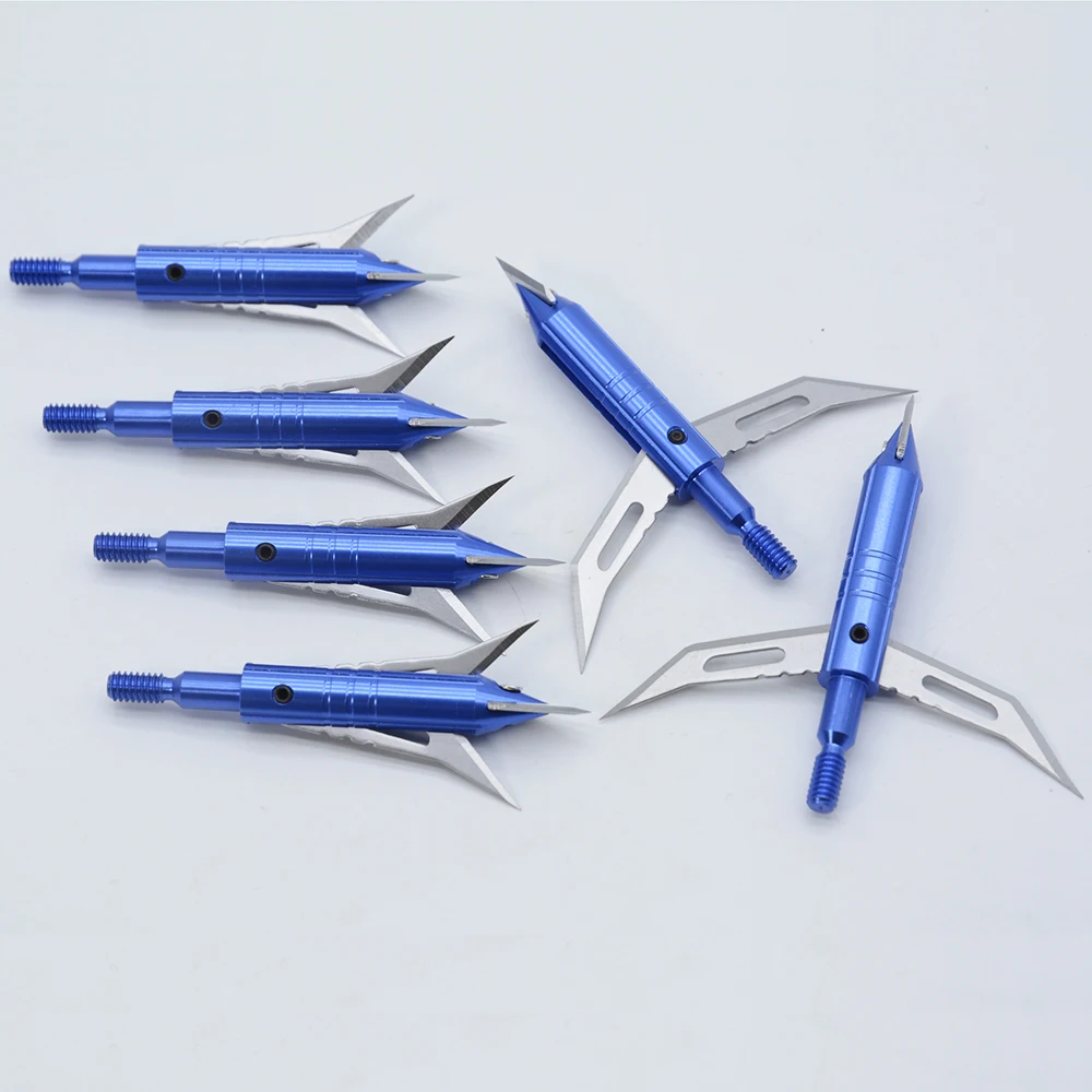 

Broadhead 100 Grains Stainless Steel Arrow Head Arrow Point For Hunting Compound Bow