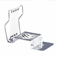 Trancheuse à œufs en fil d'acier inoxydable, coupe-œufs Multifu de cuisine domestique, trancheur d'œufs pour dur et pratique, fournitures pour la maison, outils de cuisine 5