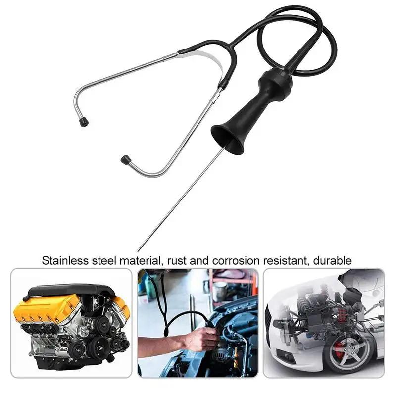 Mechanic Stethoscope for car Hear Your Engine Like a Pro Stainless Steel Stethoscope for Precise Fault Detection Detection