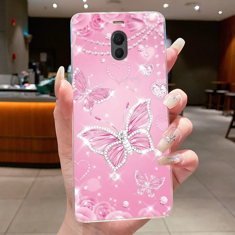 Clear Luxury Butterfly & Floral Soft TPU Silicone Phone Case