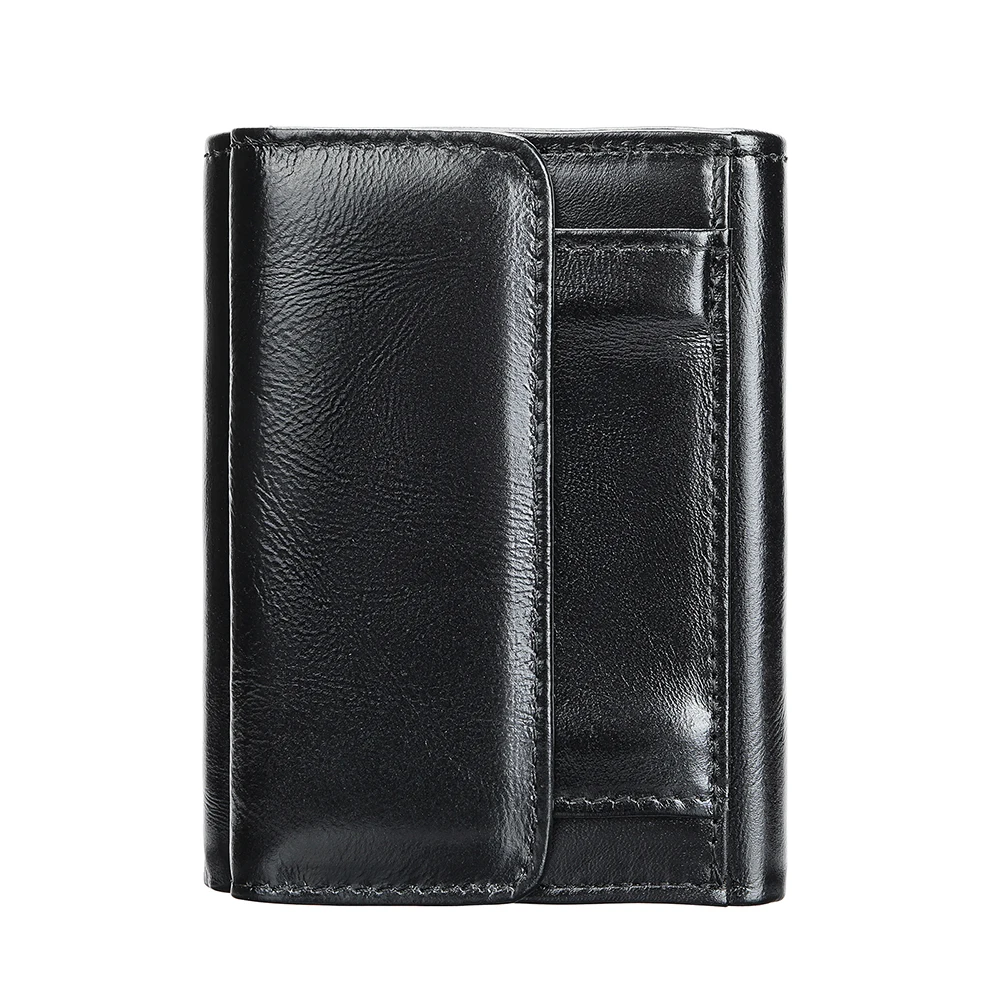WESTAL Men's Leather Wallets for Card Holders Short Coin Purse Men Wallet Clutches for Photo Money Bags 6
