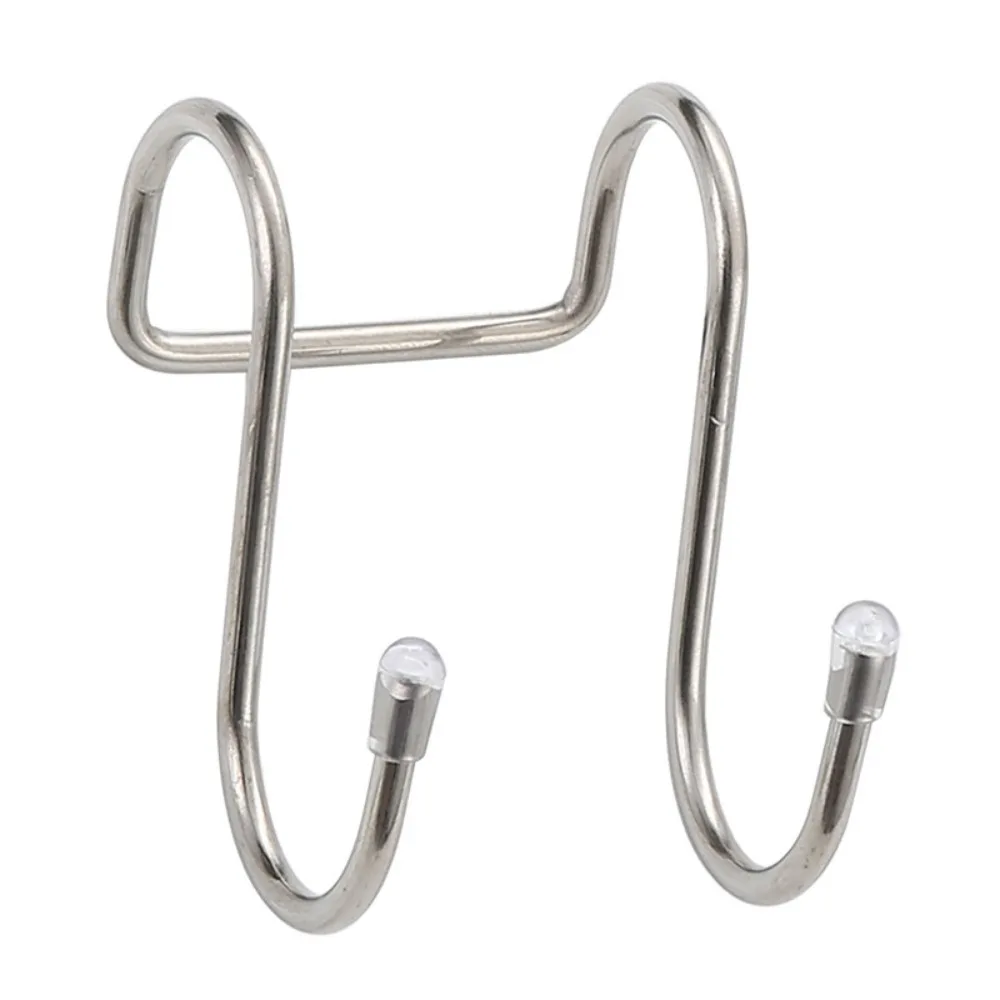 Multifunctional Stainless Steel Over Door Hooks Clothes Cupboard Drawer Hanger Hang Bag Towel Hook for Kitchen Bathroom Cabinet storage hook door hook