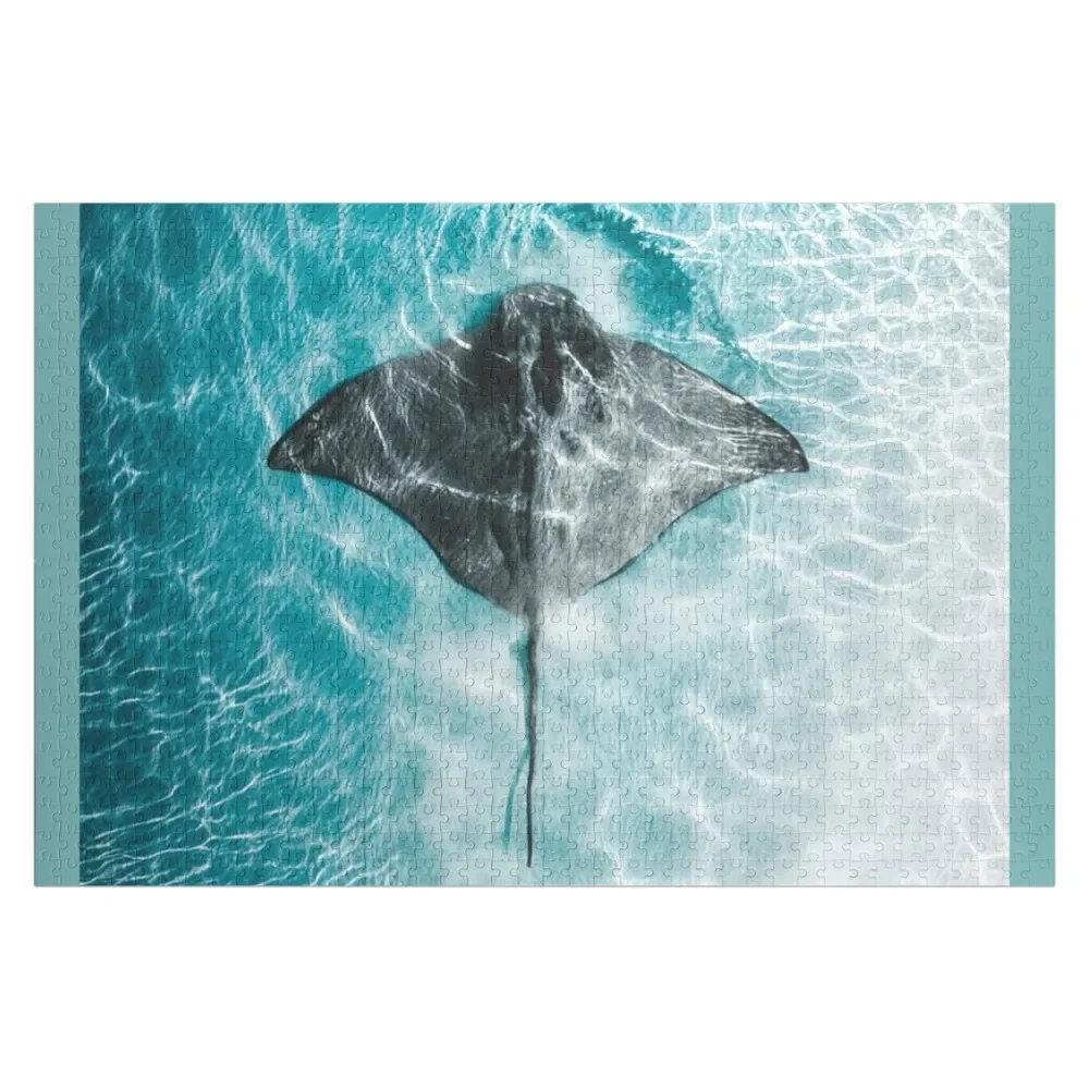 Stingray Swimming Jigsaw Puzzle Picture Custom Photo Game Children Personalized Baby Toy Puzzle