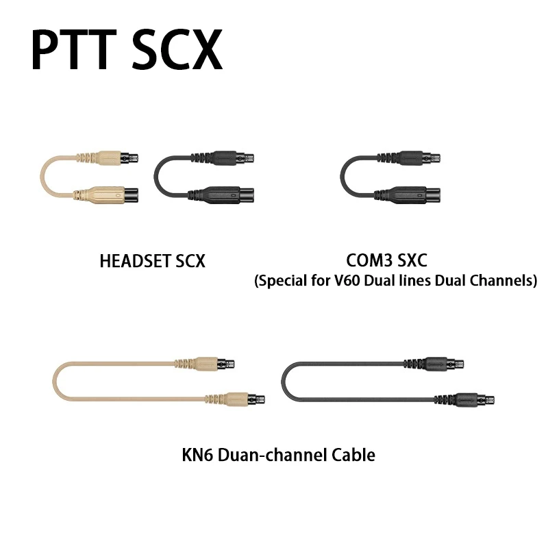 Tactical Headset V20 V60 PTT Connects Cable Adaptor for BAOFENG KENWOOD TYT Tactical Headset Bracket Walkie Talkie Headset Adapter