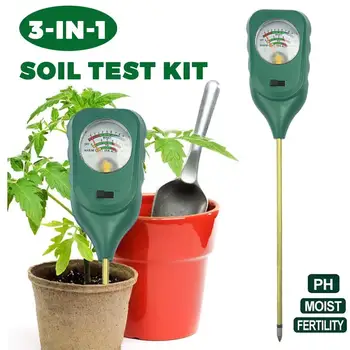 3in1 Soil Tester Moisture PH Fertility Meter For Plants Garden Lawn Farm No Battery Needed Easy Use Plant Care Gardening Tools
