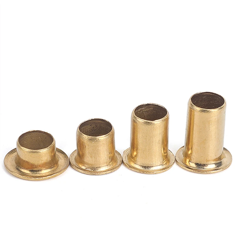 Rivets And Fasteners Rivets And Screws GB876 M0.9 M1.3 M1.5 M1.7 M2 M2.5 M3 M4 M5 M6 Brass Copper Hollow Rivet Circuit Board PCB Nails Through-Hole Tubular Rivet Nuts