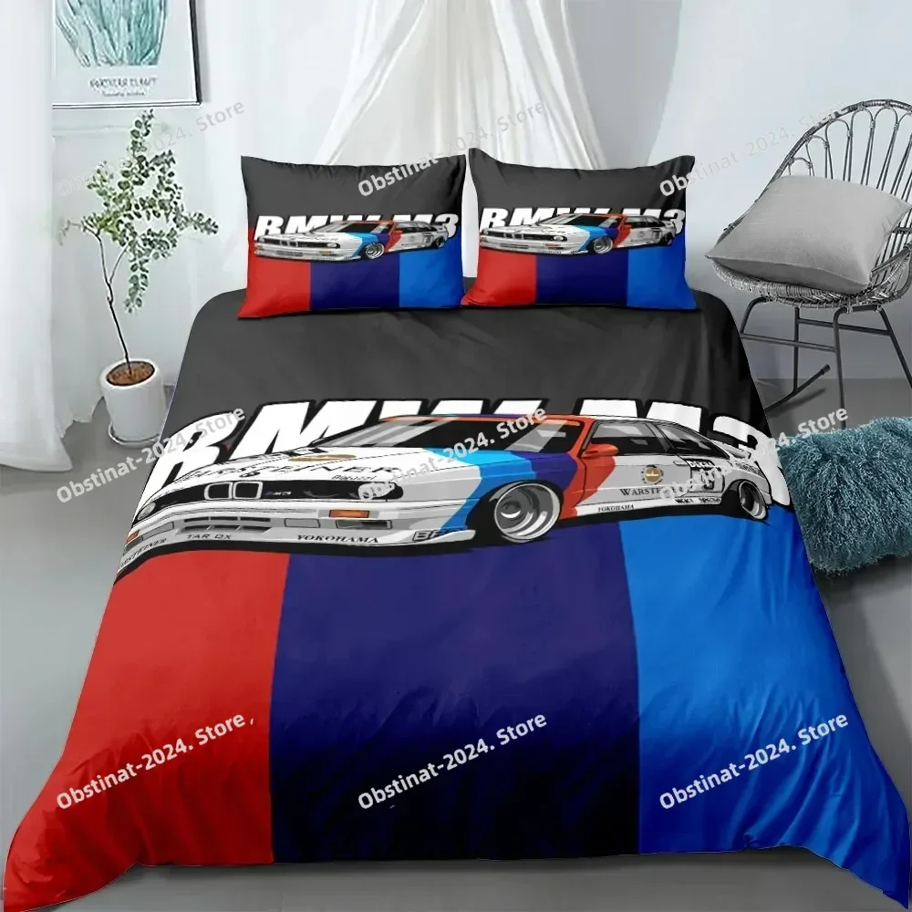 Set di biancheria da letto king size per fan di automobili
