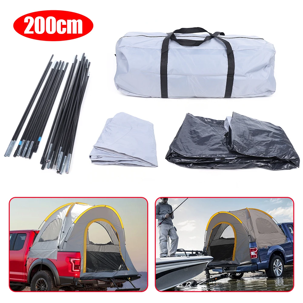 LKW-Zelt, wasserdicht, für den Außenbereich, 2–3 Personen, multifunktionales Auto-Zelt, 210D-Oxford-Stoff für Camping, Camp-Zelte, Ishing, Outdoor-Auto-Te – Detail 6