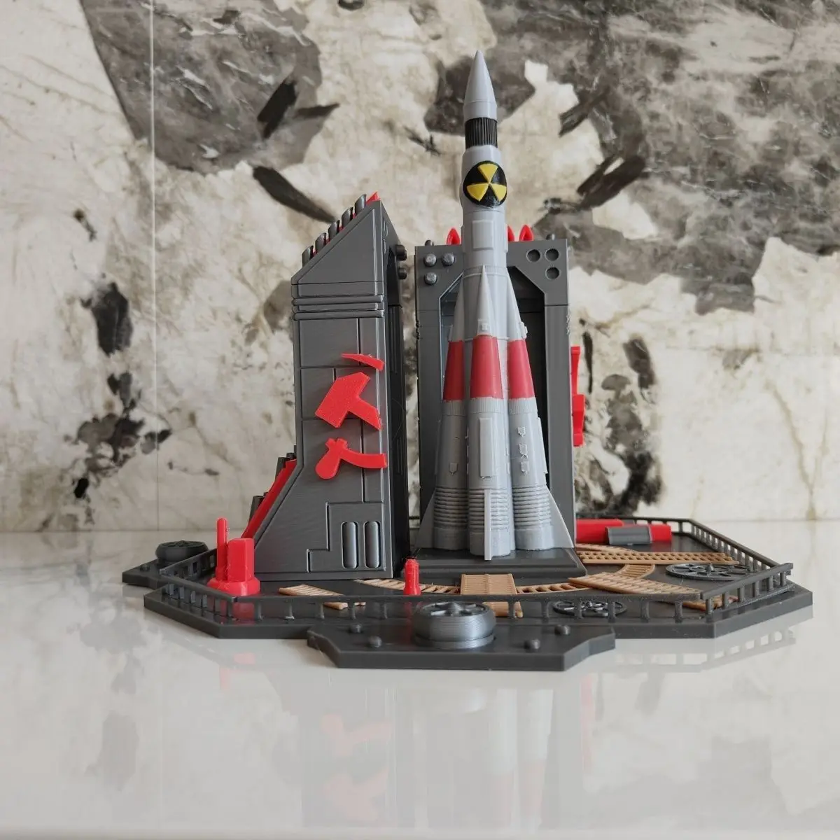 3D 프린팅된 소련 핵미사일 모형, 커맨드 컨커 레드 알렛, 가정 사무실 책상 장식, 팬들을 위한 수집용 선물