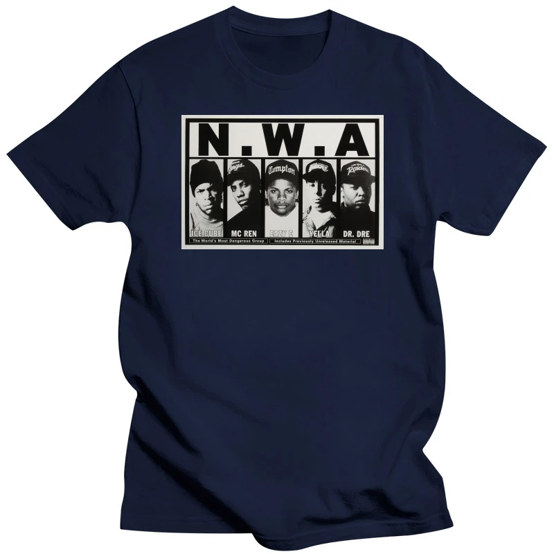 N.W.A. Hip Hop Rap Men's T-SHIRT NWA Dr. Dre Eazy E DJ Yella MC Ren New S-5XL