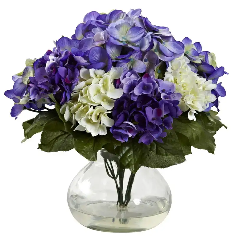 

Hydrangea Artificial with Vase, Blue