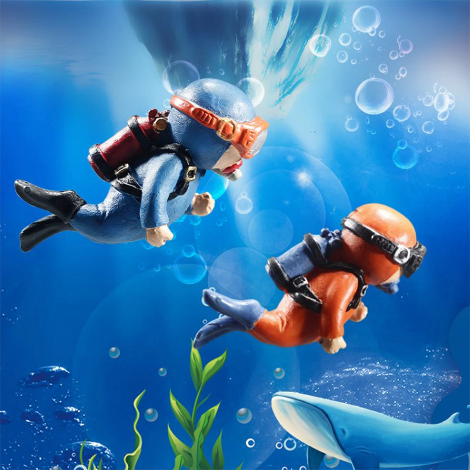 fluiten inspanning rol Small Aquarium Decorations Blue Fat Diver Floating Device Fish Tank  Accessories Floating Decor Diver Fish Tank Ornaments Toys - Decorations &  Ornaments - AliExpress