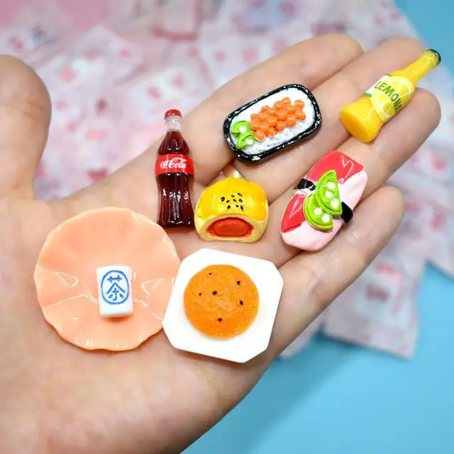 10Pcs/set Miniature Food Model Blind Bag DIY Cute Mixed Mini Supermarket Food Boys Girls Fun Surprise Blind Boxes Color Randomly 2