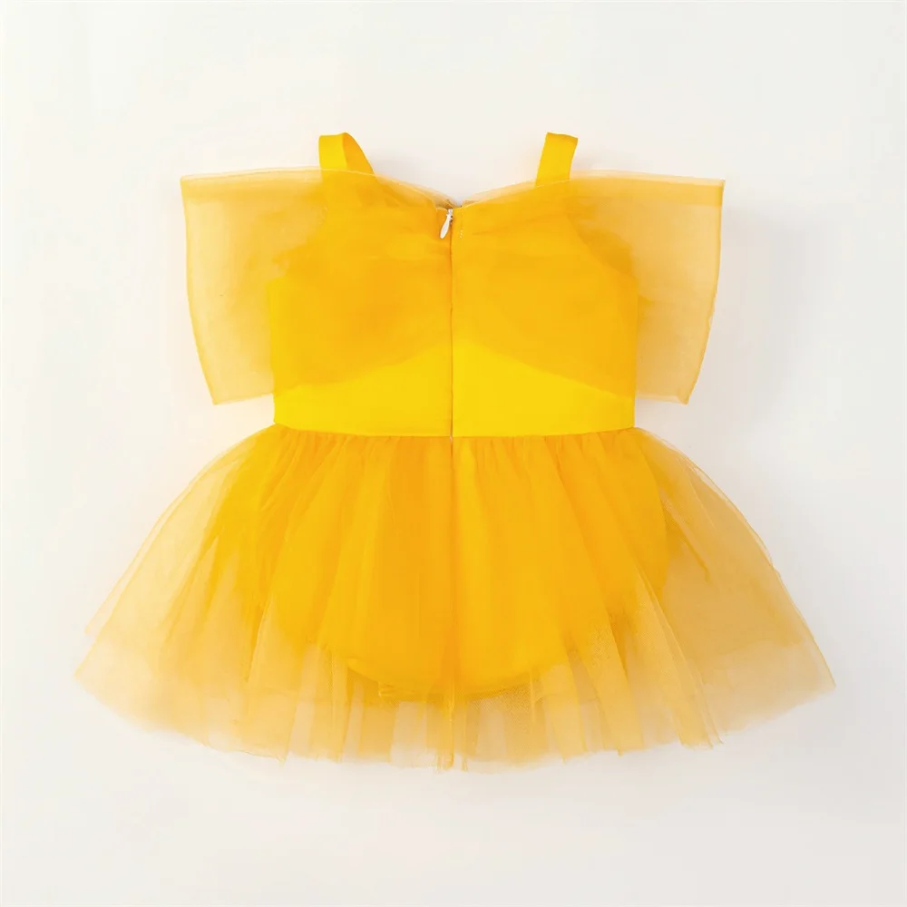 Kleinkind Schneewittchen Gelb Klettern Kleidung Baby Frozen Elsa Crawl Kleid Mädchen Taufe Abendkleid Kleinkind Aladdin Kostüme Tragen – Detail 27