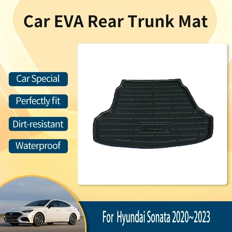 

Car EVA Rear Trunk Mat For Hyundai Sonata DN8 2020 2021 2022 2023 Anti-dirty Trunk Storage Pads Boot Cover Rugs Auto Accessories