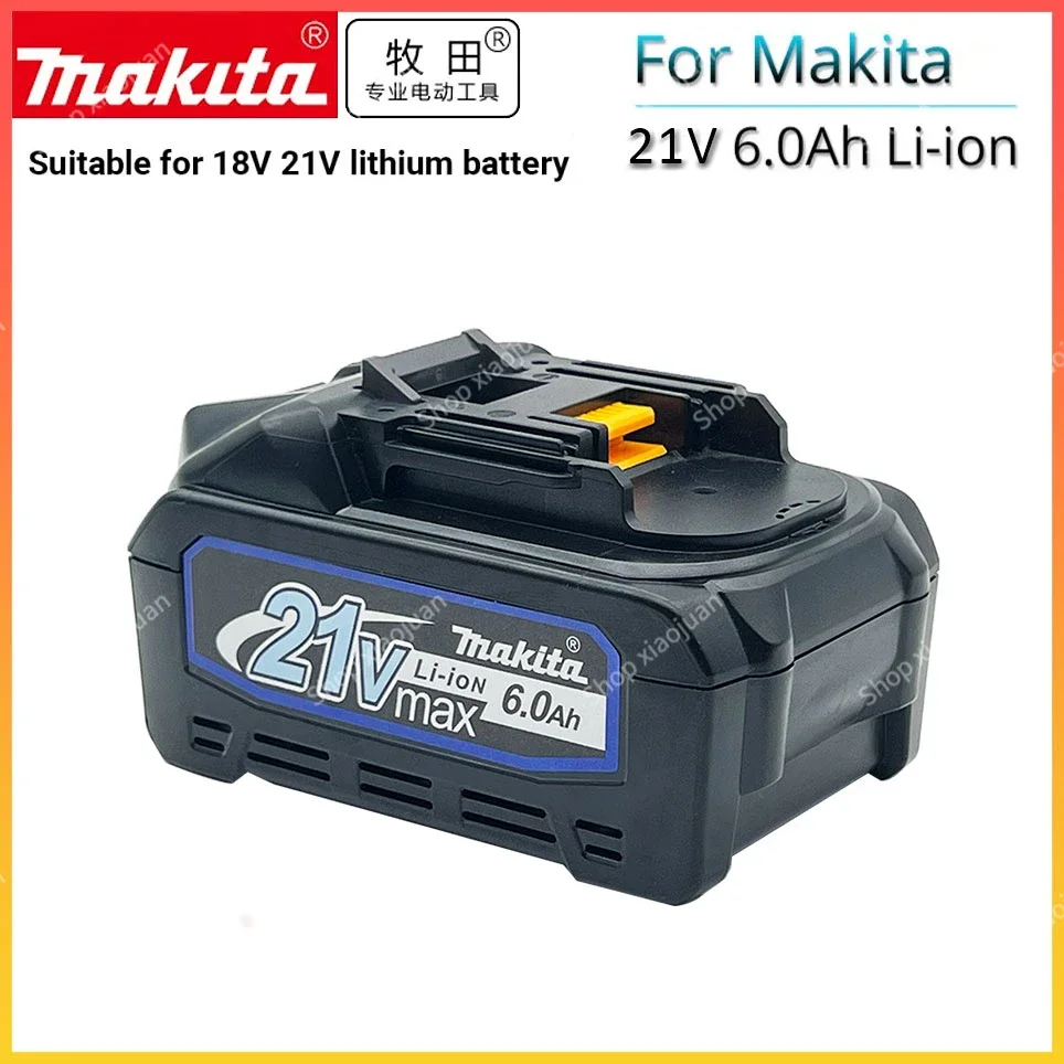 

Original Makita 18V 10ah 8ah 6ah Rechargeable Battery 21V 21700 Li-ion Cell Suitable For Makita Power Tool BL1860 BL1880 BL18100