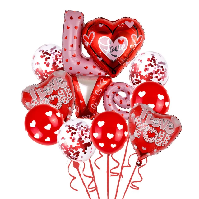 Ballon Happy Valentine's day paillettes